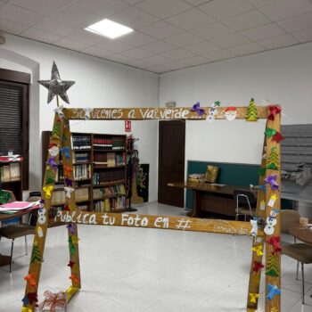 Valverde de Llerena realiza un photocall navideño sostenible dentro del proyecto Evoluciona EmVerde